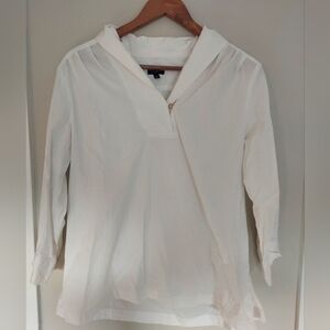 White Talbots Cotton Blouse, size 14